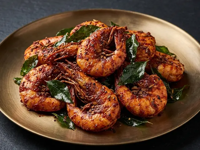 Tawa Fried Prawns